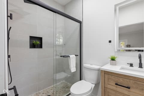 Primary bathroom at 1207 Van Buskirk Road, Anderson, IN