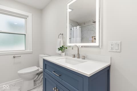 Bathroom at 1207 Van Buskirk Road, Anderson, IN