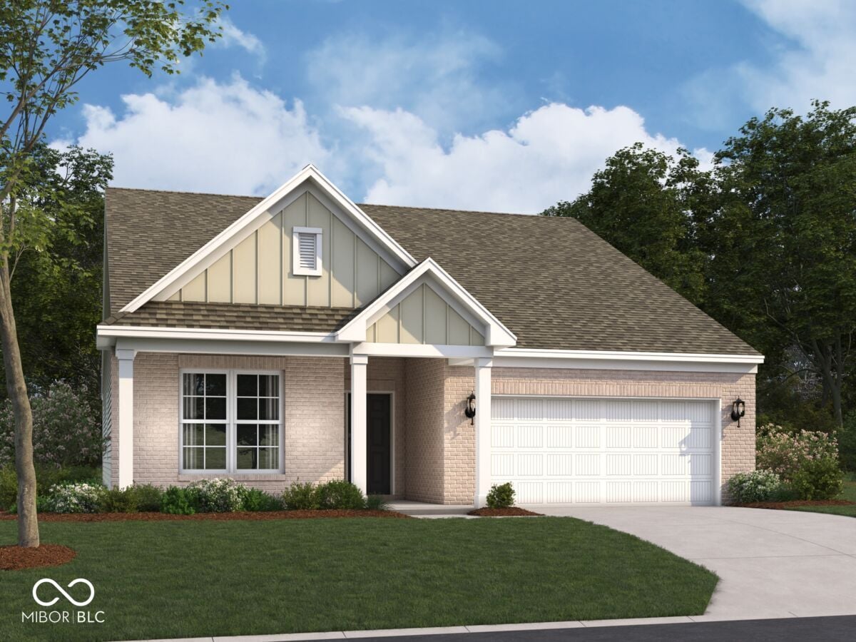 Front exterior at 4196 Hayden Valley Drive, Bargersville, IN