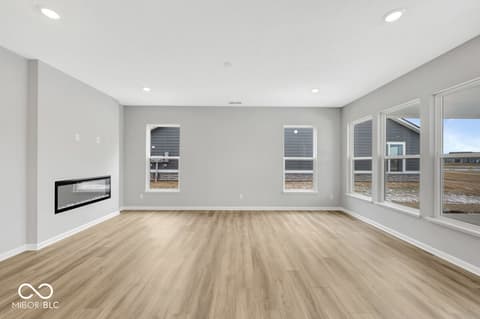 Family room at 3247 Wrangler Drive, Bargersville, IN