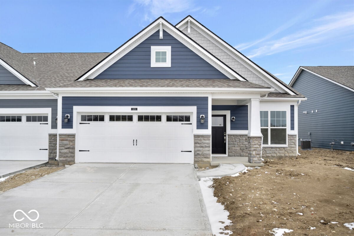 Front exterior at 3231 Wrangler Drive, Bargersville, IN