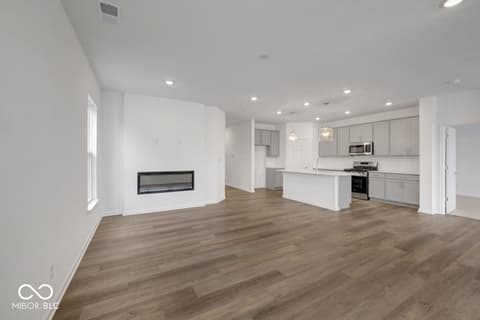 Family room at 3231 Wrangler Drive, Bargersville, IN
