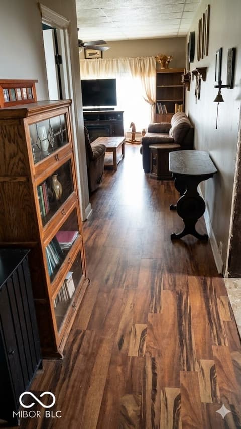 Living room at 1617 M Street, Bedford, IN