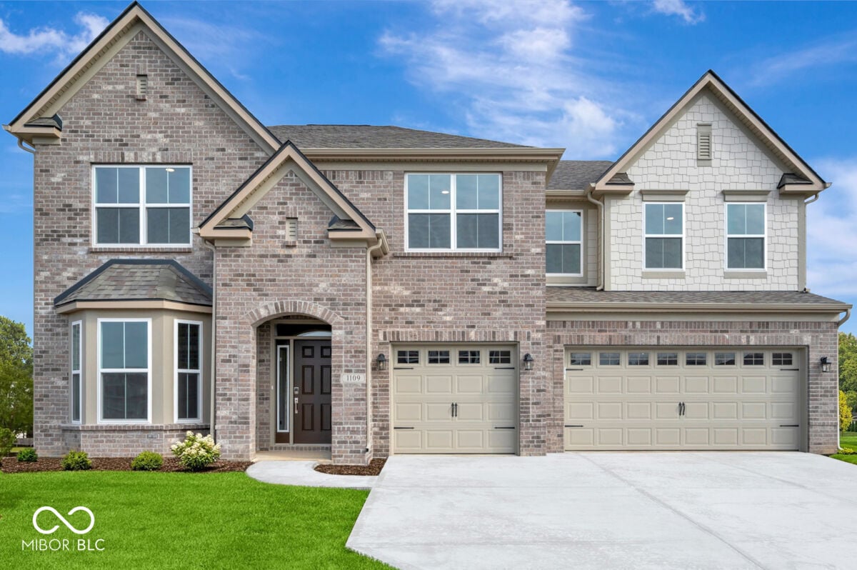 Front exterior at 1109 Ridgevine Road, Greenwood, IN