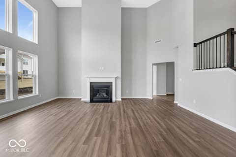 Family room at 1109 Ridgevine Road, Greenwood, IN