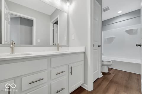 Bathroom at 1109 Ridgevine Road, Greenwood, IN