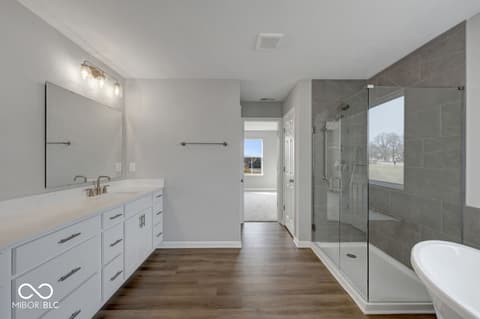 Bathroom at 1109 Ridgevine Road, Greenwood, IN