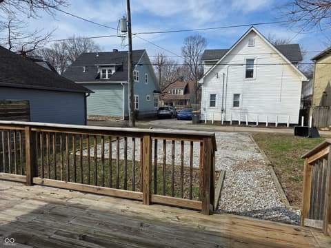 Outdoor living area at 918 N Hamilton Avenue, Indianapolis, IN