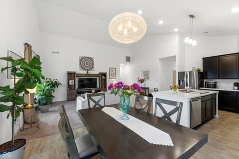 Dining room at 6769 Honeysuckle Way, Pendleton, IN
