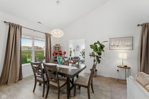 Dining room at 6769 Honeysuckle Way, Pendleton, IN