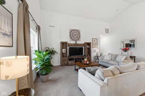 Living room at 6769 Honeysuckle Way, Pendleton, IN