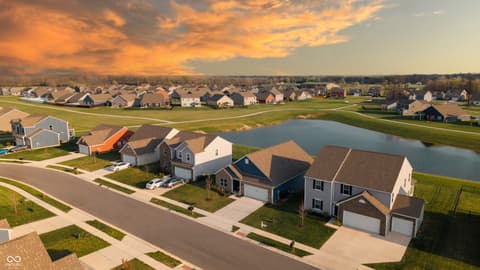Aerial view at 6769 Honeysuckle Way, Pendleton, IN