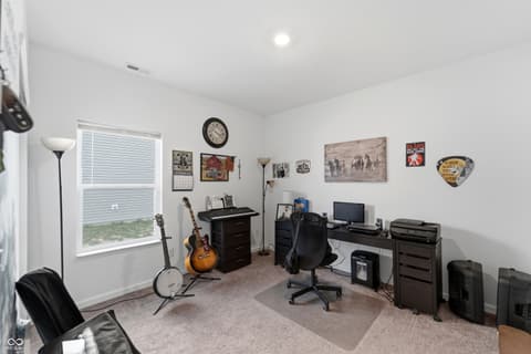 Home office at 6769 Honeysuckle Way, Pendleton, IN