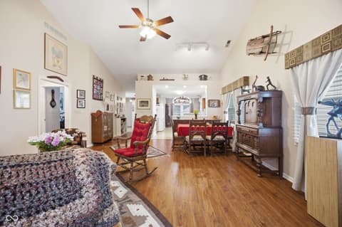 Living room at 7353 Brackenwood Circle S, Indianapolis, IN