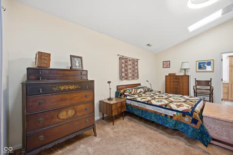 Primary bedroom at 7353 Brackenwood Circle S, Indianapolis, IN