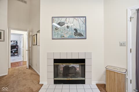 Fireplace — 7353 Brackenwood Circle S, Indianapolis, IN