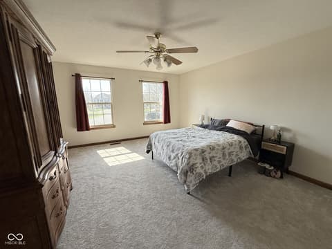 Primary bedroom at 7516 Kilbarron Circle, Indianapolis, IN