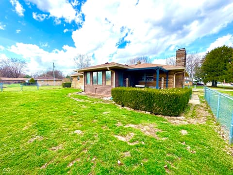 Backyard at 6035 Bluff Acres Drive, Greenwood, IN