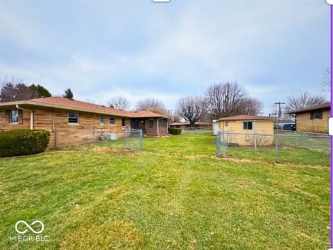 Yard at 6035 Bluff Acres Drive, Greenwood, IN