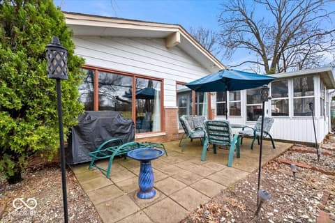 Outdoor living area at 2900 Galahad Drive, Indianapolis, IN