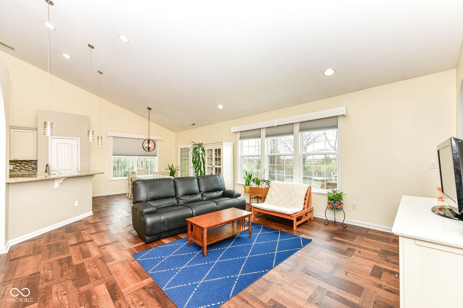 Bright, open living space with abundant natural light.