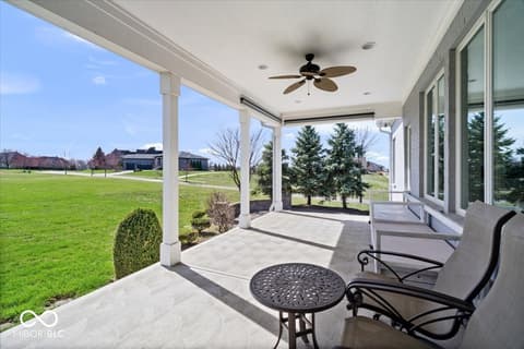 Outdoor living area at 16540 Shore Oaks Court, Noblesville, IN