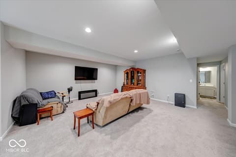 Living room at 3914 War Admiral Court, Bargersville, IN