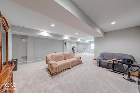 Living room at 3914 War Admiral Court, Bargersville, IN