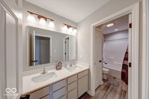 Bathroom at 3914 War Admiral Court, Bargersville, IN