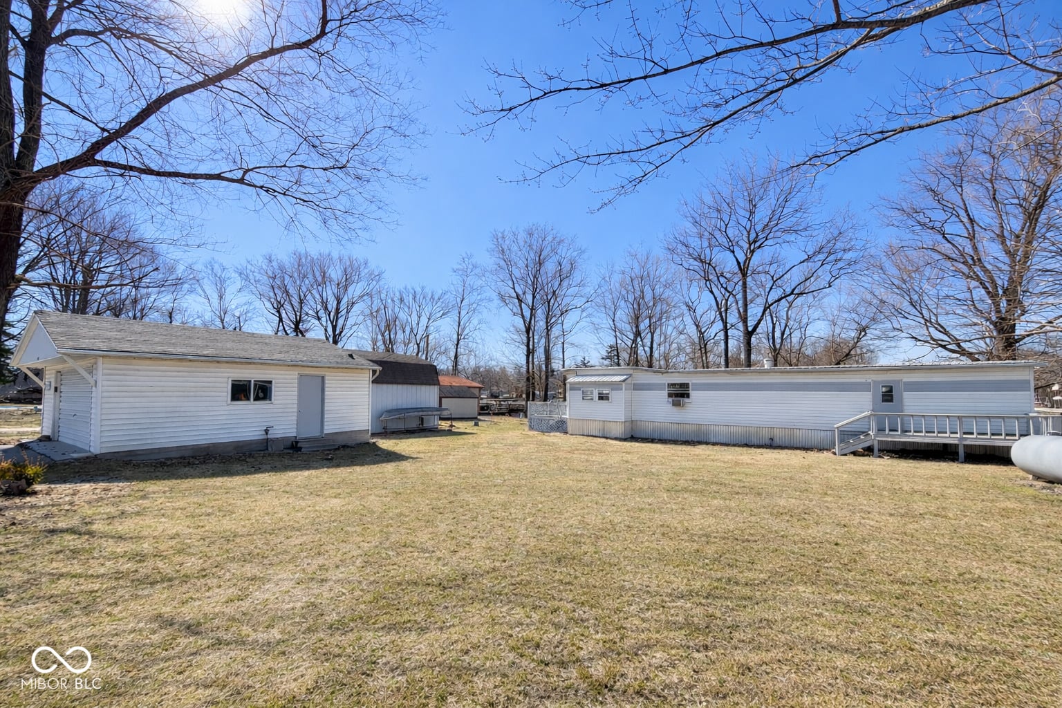 Backyard at 3578 Roland Drive, Kingman, IN