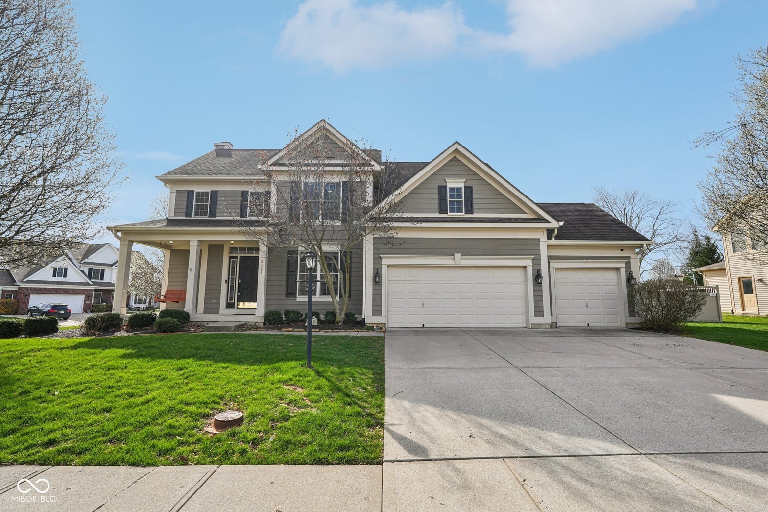 Front exterior at 6121 Pine Bluff Drive, Avon, IN