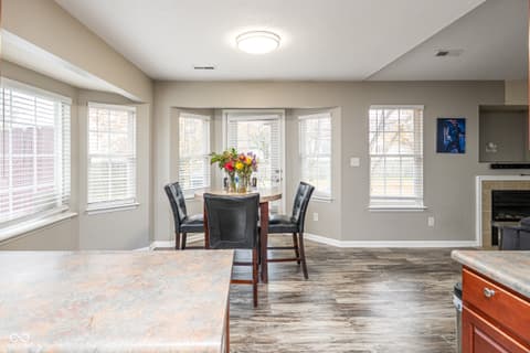 Dining room at 10211 Gate Drive, Indianapolis, IN