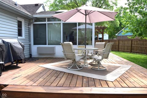 Outdoor living area at 2370 Woodland Trace, Plainfield, IN