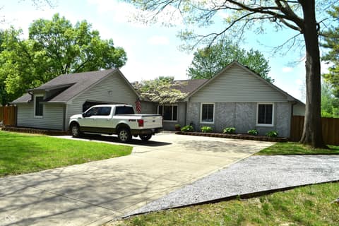 Front exterior at 2370 Woodland Trace, Plainfield, IN