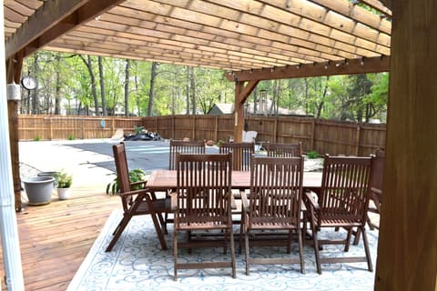 Outdoor living area at 2370 Woodland Trace, Plainfield, IN
