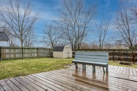 Outdoor living area at 340 Westridge Boulevard, Greenwood, IN