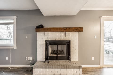 Fireplace — 340 Westridge Boulevard, Greenwood, IN