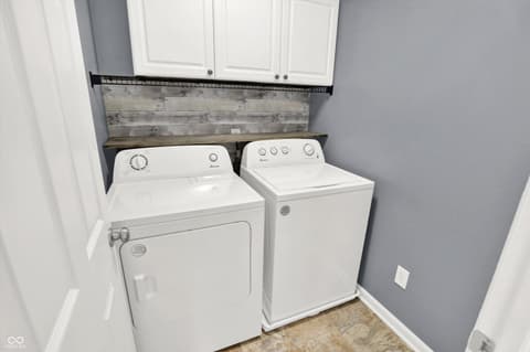Laundry room at 5704 Yorktown Road, Plainfield, IN