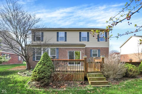 Backyard at 5704 Yorktown Road, Plainfield, IN