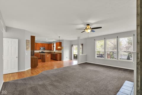 Living room at 5704 Yorktown Road, Plainfield, IN