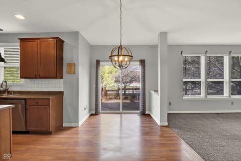 Dining room at 5704 Yorktown Road, Plainfield, IN