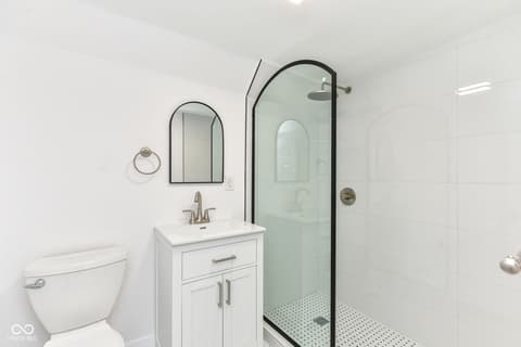 Bathroom at 207 Linville Avenue, Whitestown, IN
