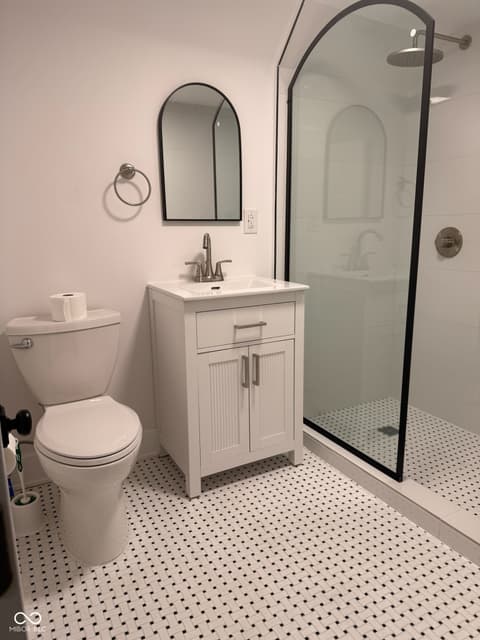 Bathroom at 207 Linville Avenue, Whitestown, IN