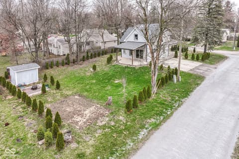 Aerial view at 207 Linville Avenue, Whitestown, IN