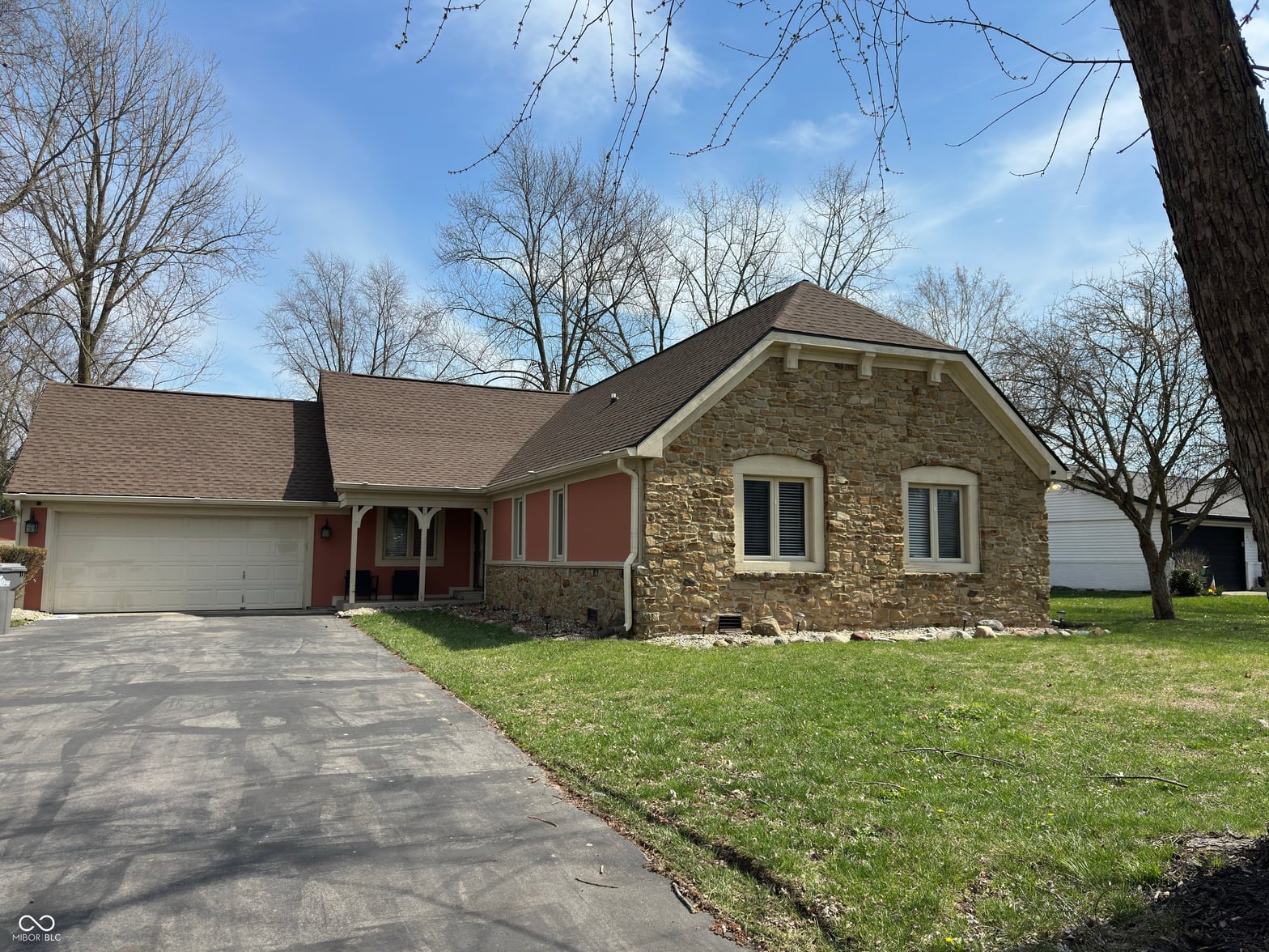 Front exterior at 8341 Christiana Lane, Indianapolis, IN