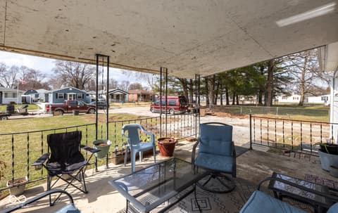 Outdoor living area at 2515 Saint Paul Street, Indianapolis, IN