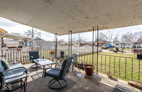 Outdoor living area at 2515 Saint Paul Street, Indianapolis, IN