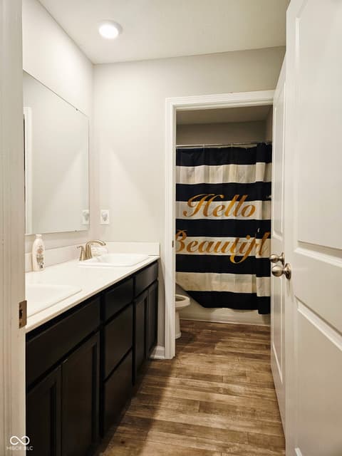Bathroom at 1932 Downey Lane, Greenfield, IN