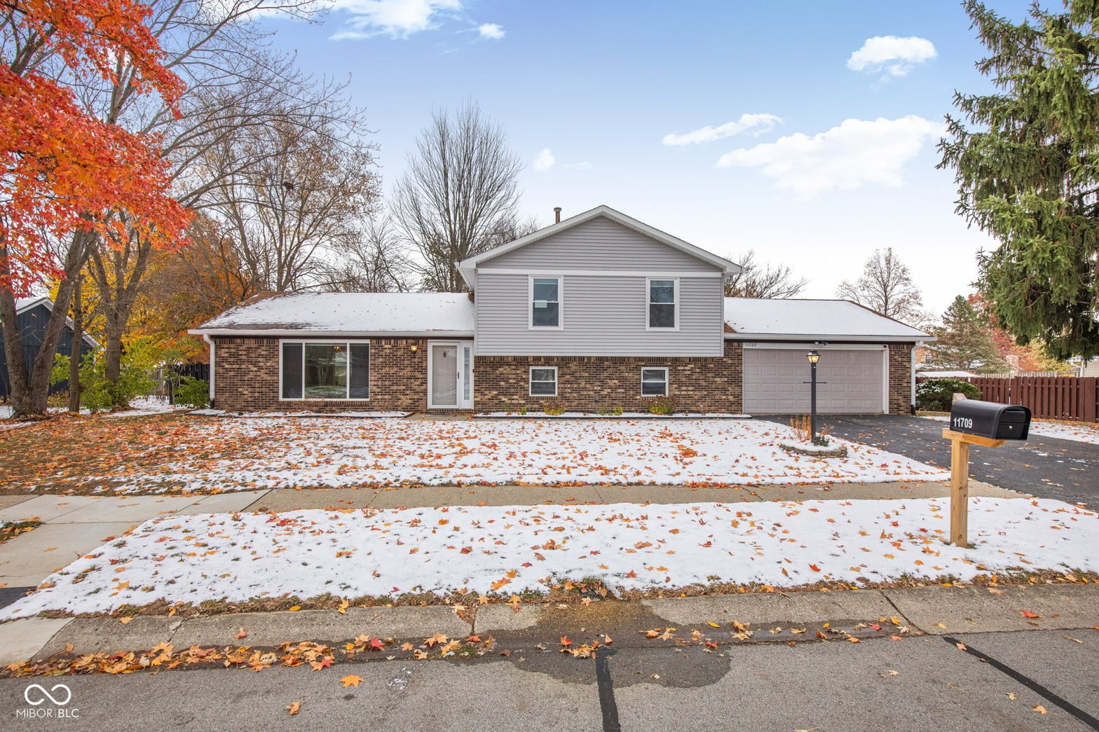 Front exterior at 11709 Cameron Drive, Fishers, IN