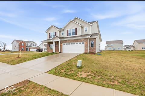 Front exterior at 1126 Creek Way Lane, Greenwood, IN